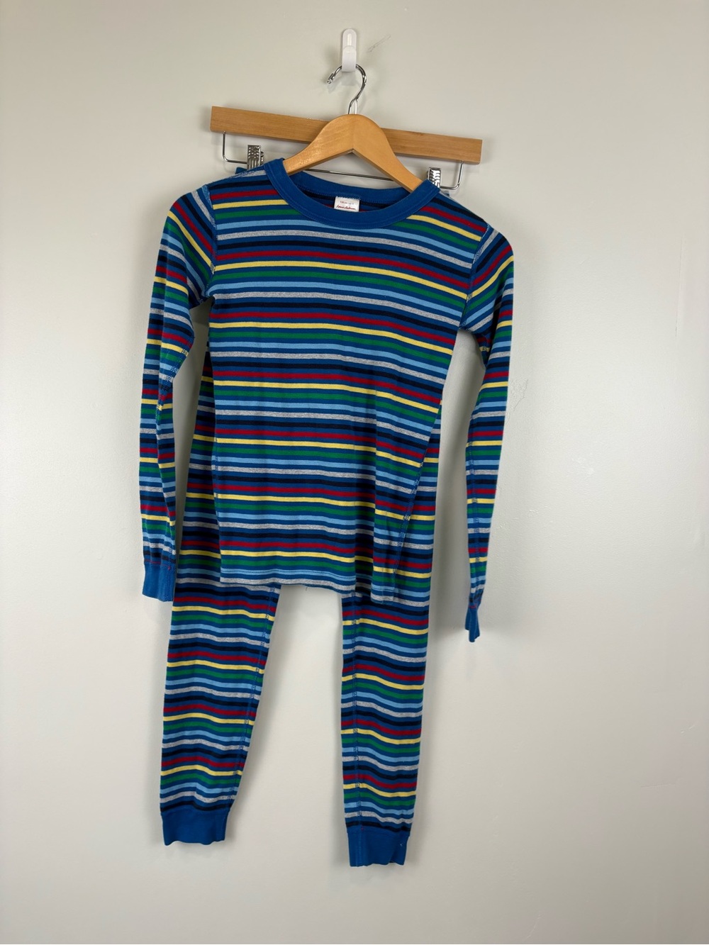 Hanna Andersson Size 150 US 12 Long John Pajama Set 57871 Unisex stripes
